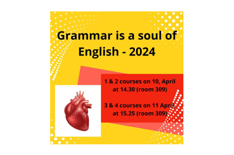 Grammar is a soul of English